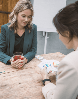 Creatief aan de slag tijdens een training